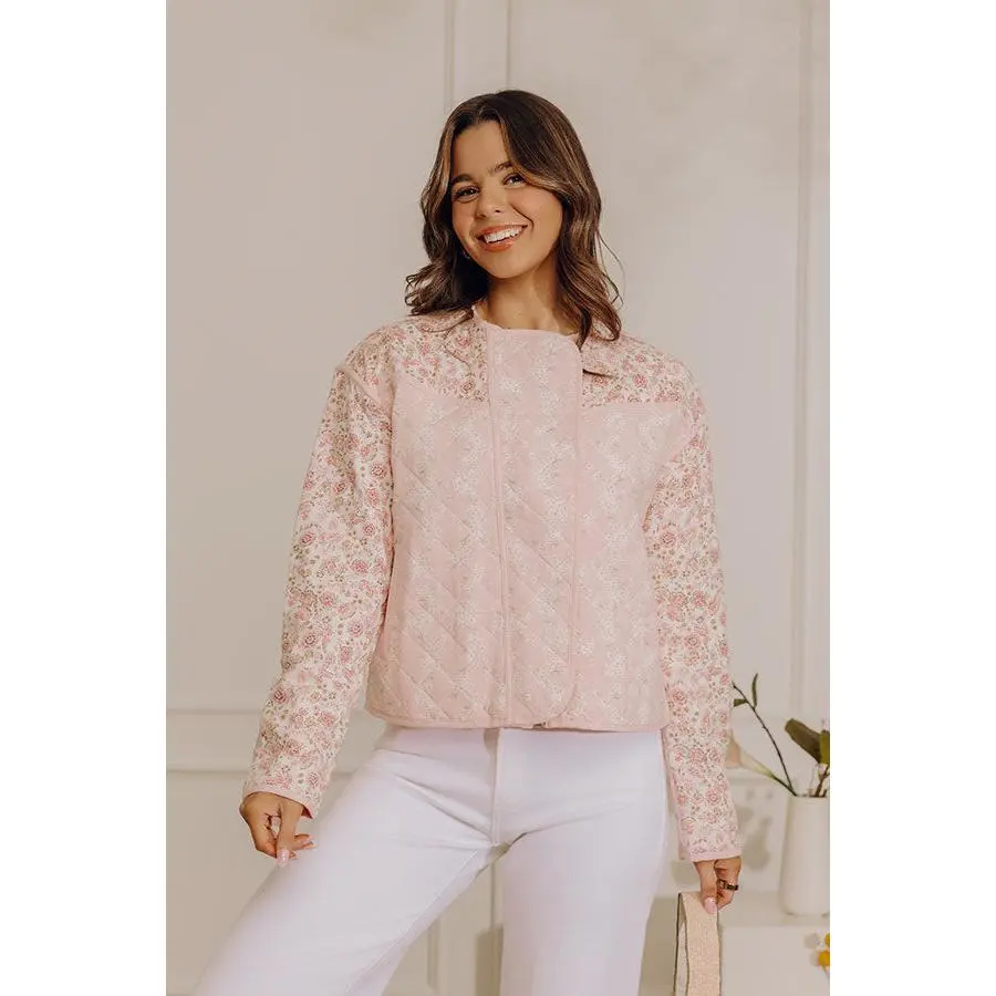 Soft Season Floral Quilted Jacket