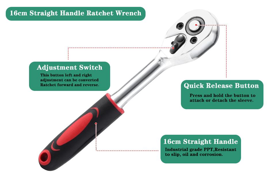 46pcs Car Repair Machinery Tools Set, Household Machinery Tools, Socket Wrench Diy Repair Tool Kit, Ratchet Screwdriver Compatible with Car Repair & Bicycle Repair, Hardware Toolbox Compatible with Auto Repairing & Household, Christmas Gift for Husband