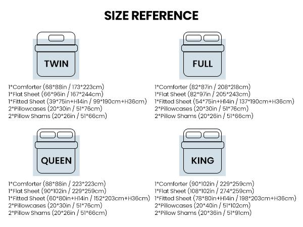 Shilucheng 7PCS Luxury Microfiber Bedding Set Ultra Soft All Season Breathable Duvet Set Cloud Like Hotel Quality Bedroom Bedding Set with Elegant Geometric Pintuck Design Multi Color Machine Washable Soft Bedding Set