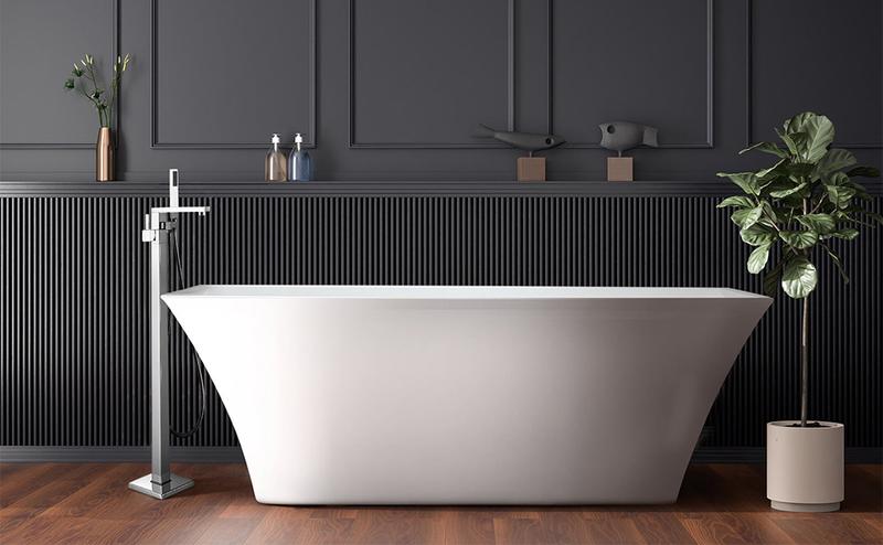 Caulk Tape Self Adhesive, 2 Rolls Waterproof Toilet Caulk Strip, Traditional Caulking Replacement, Caulking Tape for Bathroom, Bathtub, Floor Wall Edge Protector