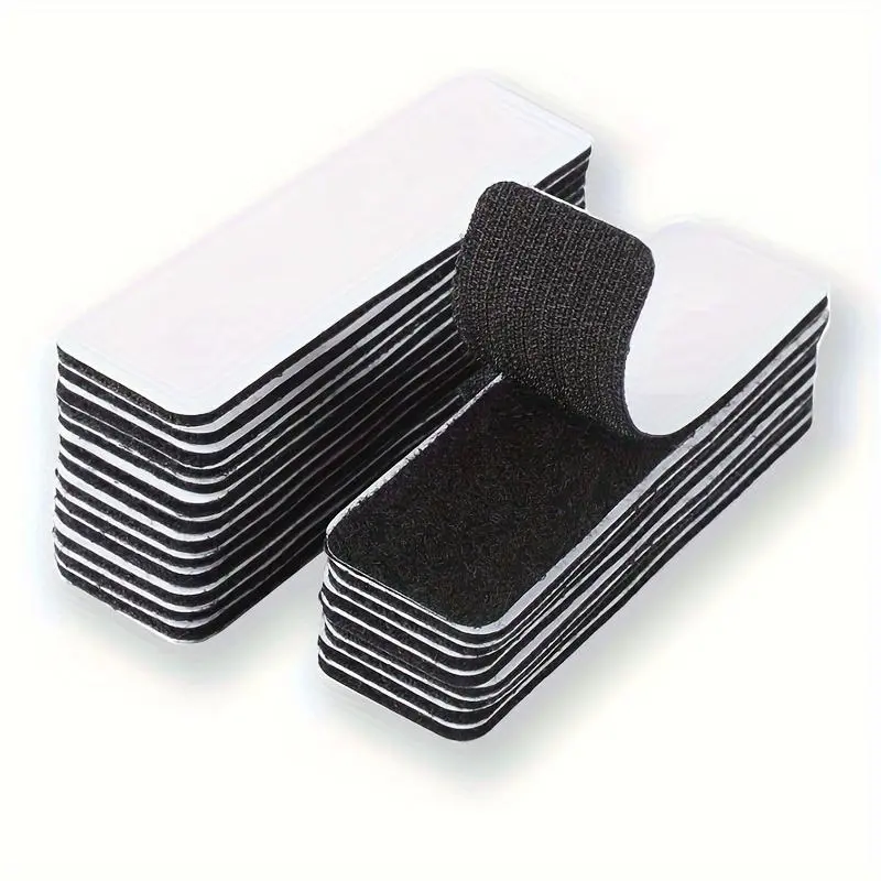 Velcro, high viscosity Double Sided Sticky Adhesive Installation Invisible Velcro, suitable for home, office, car interior, shelving, cable management