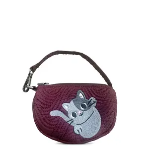 Embroidered Disco Pouch