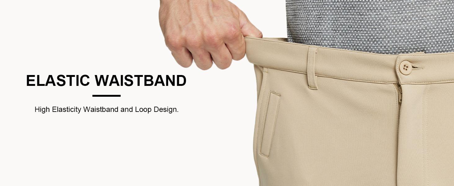 MAELREG Men’s Golf Fleece Pants Warm Windproof Stretch Casual Outdoor Trousers Daily Wear 30"/32"/34" SpringStatements