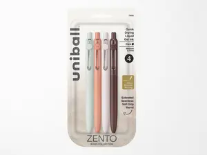 Uni-Ball Zento Gel Pen Set of 4 - Boho