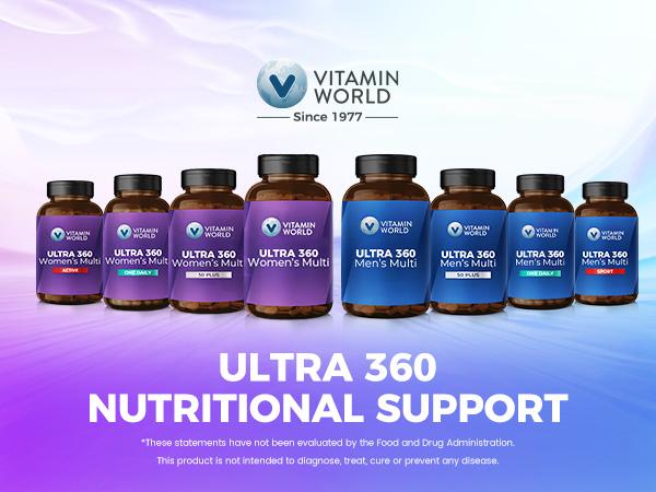 Vitamin World ULTRA 360 Men's Max Multivitamin, Max for Men Daily Multivitamin - Non-GMO, Gluten Free - Supplement, Healthcare Fitness, Edible Dietary Vitamin World ULTRA 360 Men's Max Multivitamin, Max for Men Daily Multivitamin - Non-GMO, Gluten Free - Supplement, Healthcare Fitness, Edible Dietary