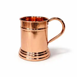 Handcrafted Solid Copper Mug 18 oz – Premium Copper Drinkware