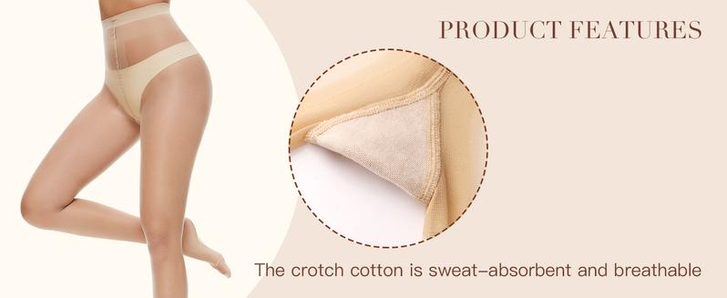 MANZI 3 Pairs Toeless Pantyhose Tights for Women Ultra Thin 10D Toe Open Control Top Pantyhose TikTokShopBlackFriday