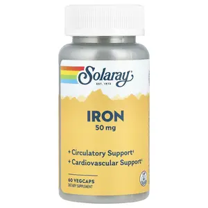 Solaray Iron, 50 mg, 60 VegCaps
