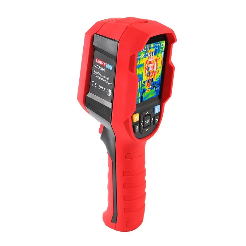 UNI-T UTi260A Infrared Thermal Camera, 256x192 IR Resolution, -20°C to 400°C Temperature Range, Handheld Thermal Imager with PC Software 2D/3D Analysis, Real-Time Screen Projection, Home Inspection, -4°F To 752°F