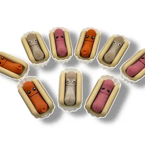 Lil Franky & The Mystery Meats Magnetic Food Fidgets - 3d Printed Articulated Hot Dog Sausage Franks