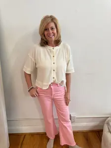 Waffle Down Cardigan