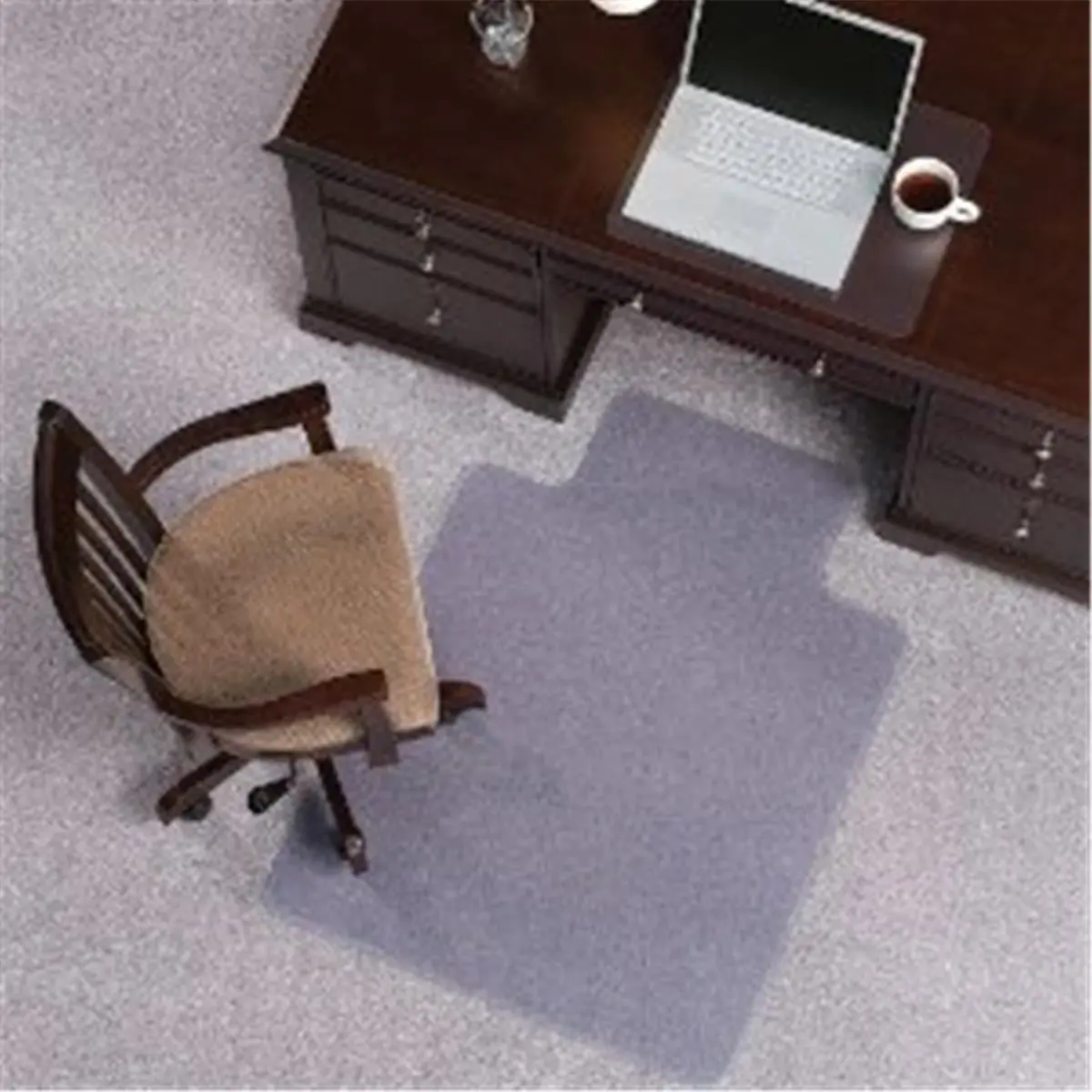 Industrial Beveled-Edge Plastic Rectangle Floor Mats, 60 in. x 72 in. for Food Service Use