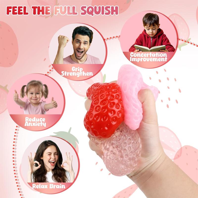 Taba Squishies Strawberry Toys Taba Squishies Strawberry Toys