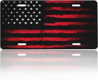 Black Red American Flag