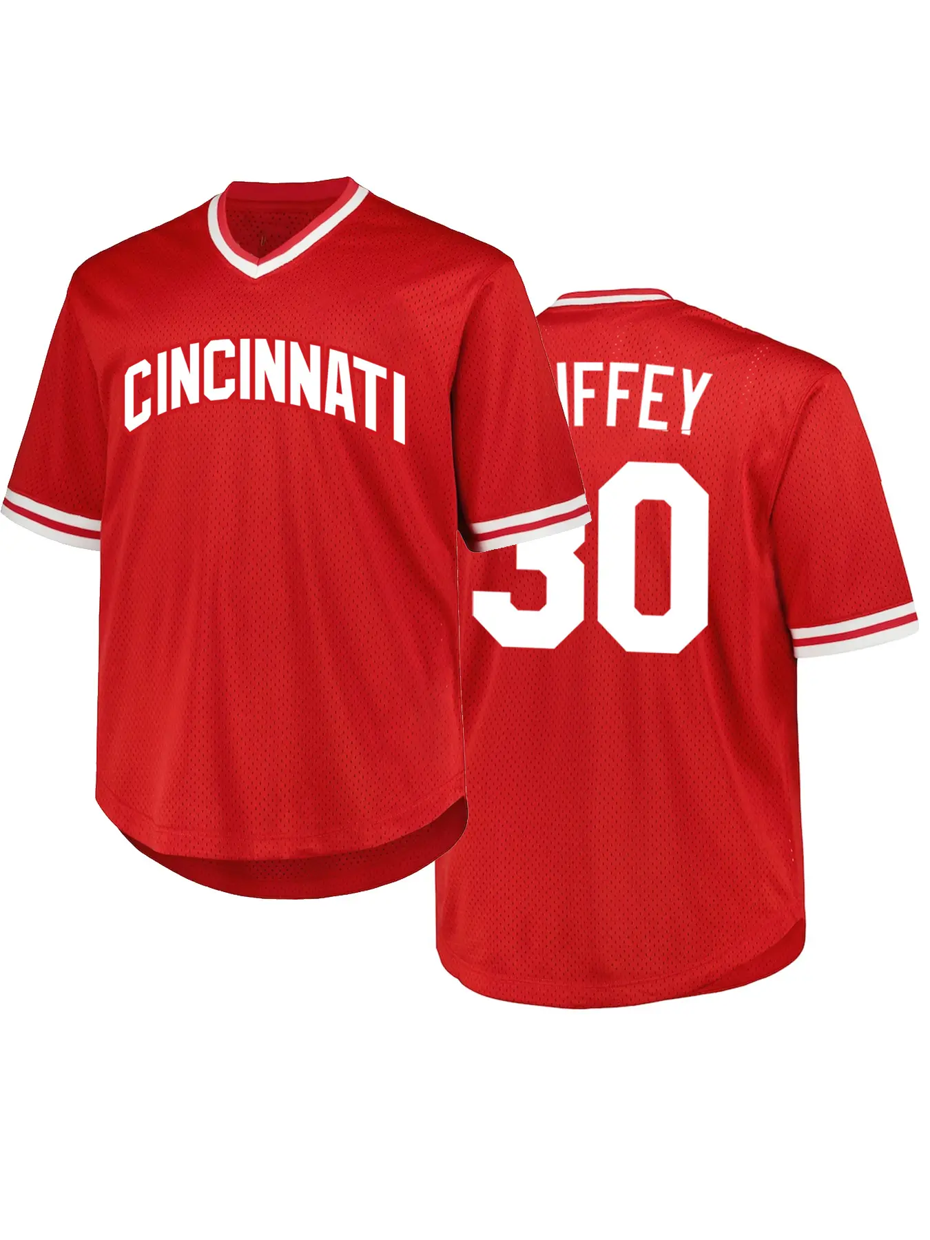 Men's Vintage Embroidered Baseball Jersey, V-Neck Short-Sleeve Loose-Fit Casual Training Top, Stylish Jersey Tee, Athletic Active Tops for All-Season Sportswear