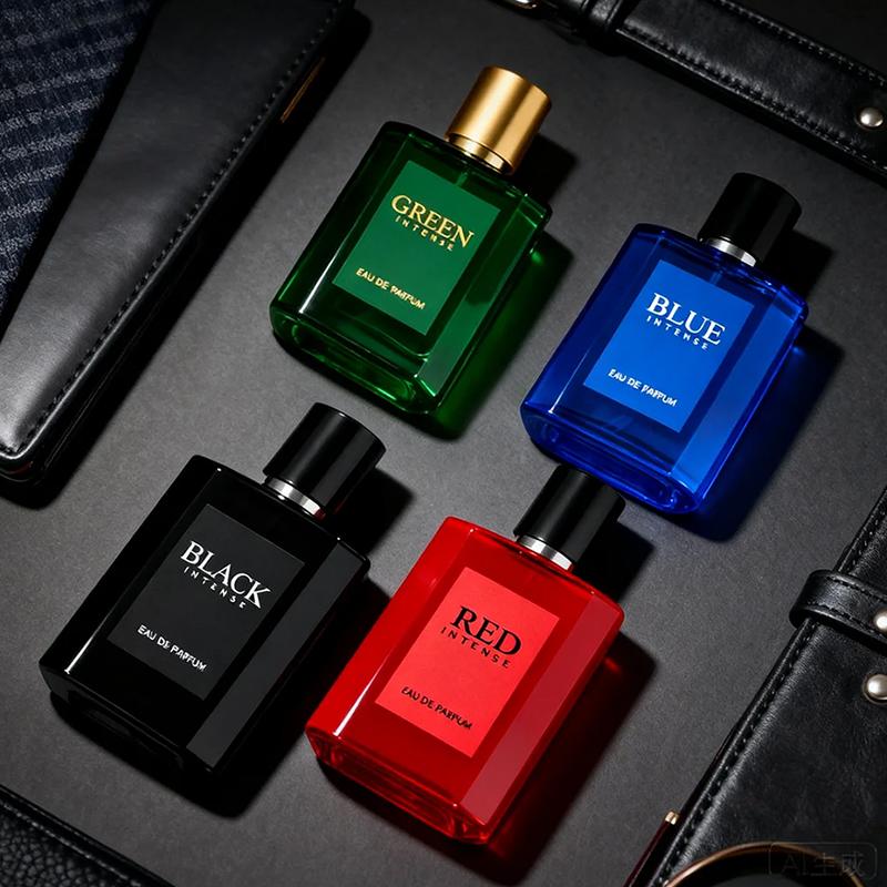 4-Piece Set, Men's Eau De Toilette Spray Gift Box, Long Lasting Fragrance, 4 Different Flavor, Perfect For Holiday Gifts, Dating, Daily Life, Parties, 0.85 Fl Oz/bottle Cologne Mini Perfumes Green