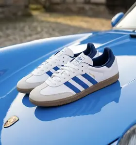 Adidas Samba OG White Royal Blue Night Indigo JH5632 Mens Fashion Sneakers New Running Training
