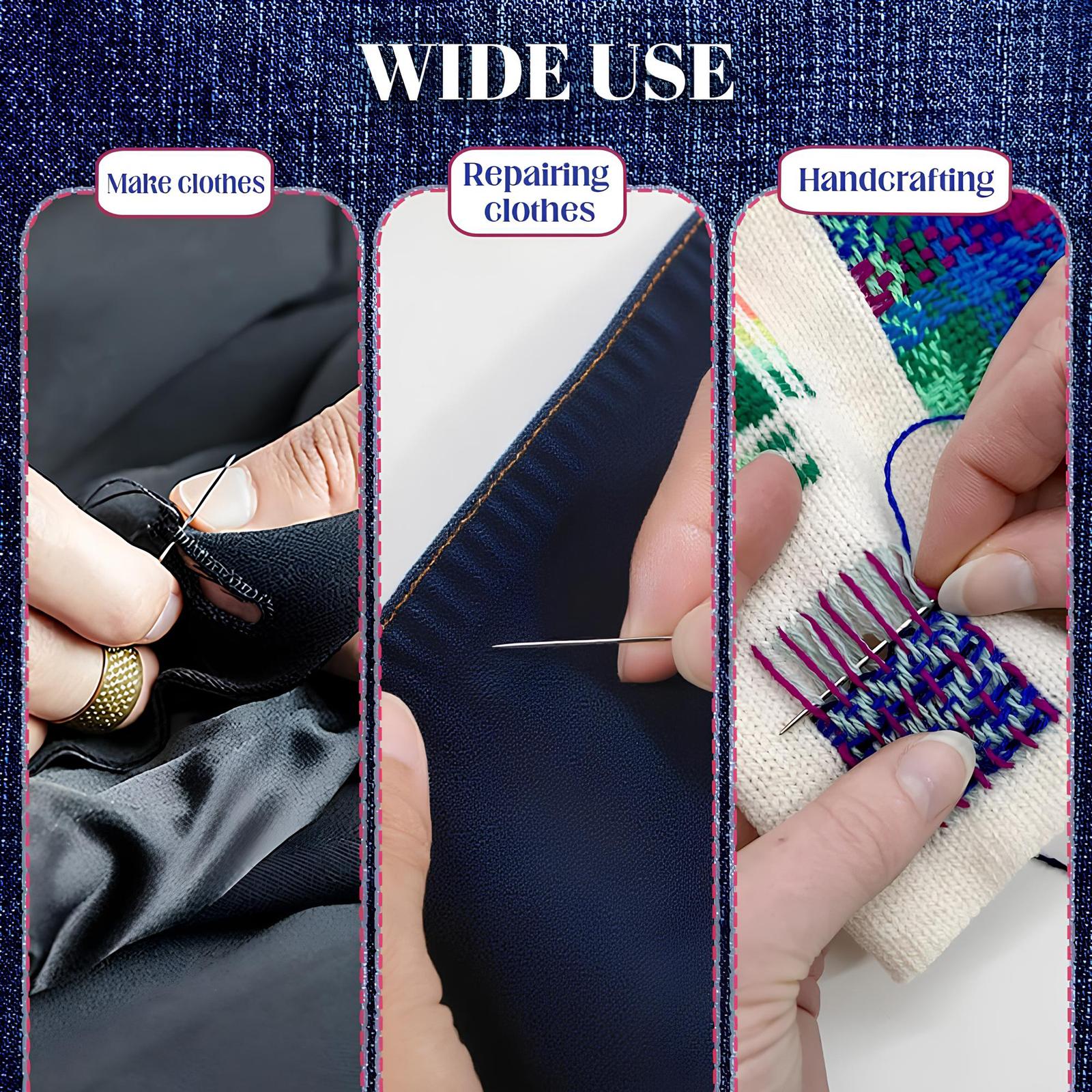 36 PCS Steel Needles Set, Sturdy & Durable, Stainless Steel Needles for Hand Sewing, Long & Thin Handmade Quilting & Sewing Needles Kit for Household, DIY 36 PCS Steel Needles Set, Sturdy & Durable, Stainless Steel Needles for Hand Sewing, Long & Thin Handmade Quilting & Sewing Needles Kit for Household, DIY