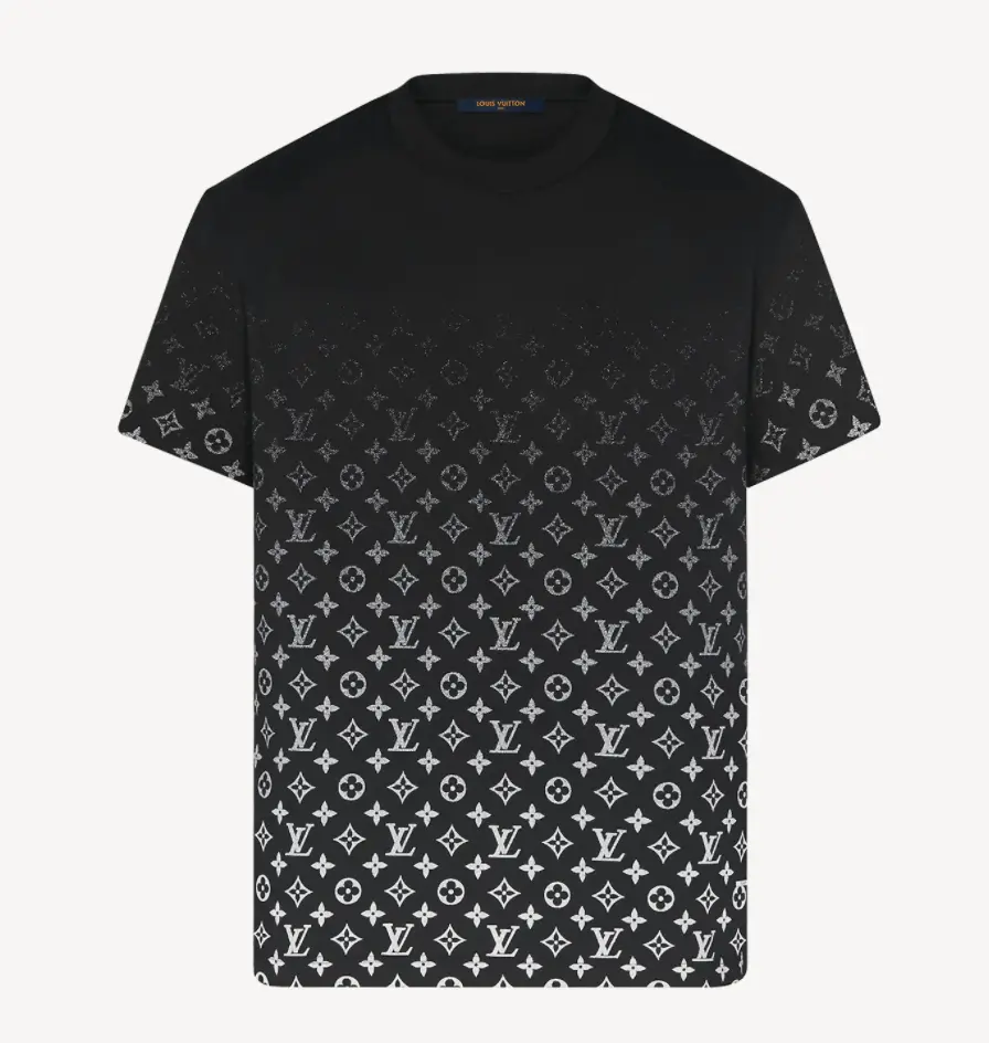 LOUIS VUITTON S/S Tee リフレクティブロゴ オーバーサイズ Menswear Casual Round Neck Short Sleeve Top, Louis Vuitton LVSE