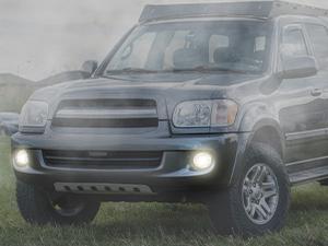 Nilight Fog Lights Assembly Compatible with 2001 2002 2003 2004 2005 2006 2007 Toyota Sequoia 2000-2006 Tundra(NOT fit steel front bumper models) w/9006 12V 51W Bulbs Clear Lens