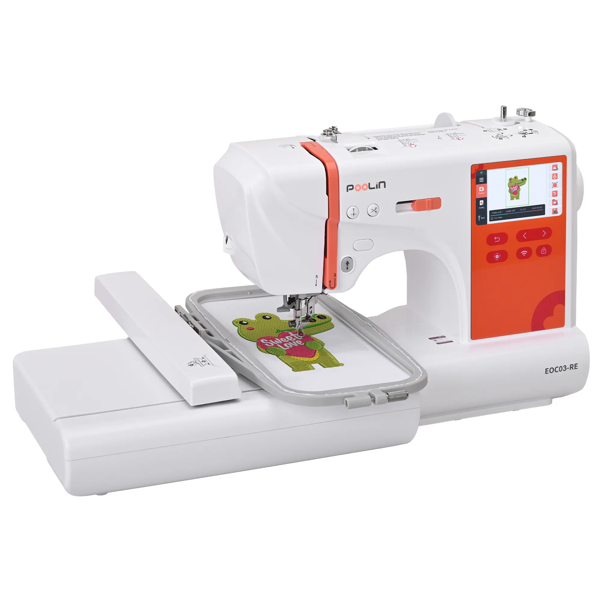 PooLin EOC03RE Your home Automatic Embroidery Machine Computerized for Beginners PooLin EOC03RE Your home Automatic Embroidery Machine Computerized for Beginners