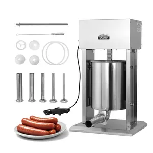 Hakka 22Lb/10L Large Capacity Vertical Electric Sausage Stuffer Maker with 5 Stuffing Tubes