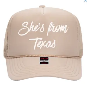 She’s From Texas Trucker Hat | Texas Girl Hat | Southern Girl Baseball Cap | Western Foam Front Hat | State Pride Hat | Cute Country Hat