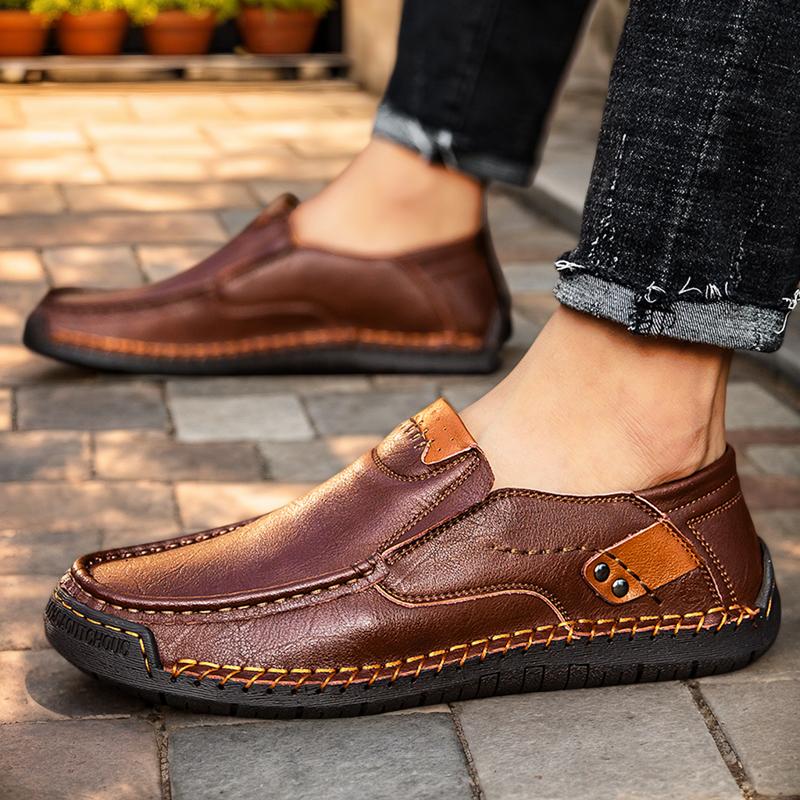 GREKS Men's Loafers Slip-On Casual Shoes Lightweight Comfortable Driving Walking Shoes for Everyday Use