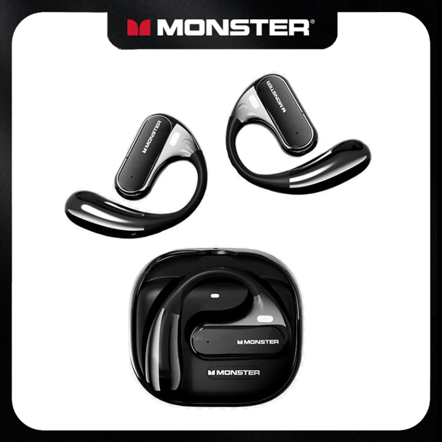 Monster Wireless Earbuds – Bluetooth 6.0 In-Ear Headphones with Charging Case, Deep Bass Stereo Sound, Built-in Mic, Clear Calls, Waterproof Sport Design for Workout & Travel - SummerWins - DealsForYouDays,back to school,back to school haul