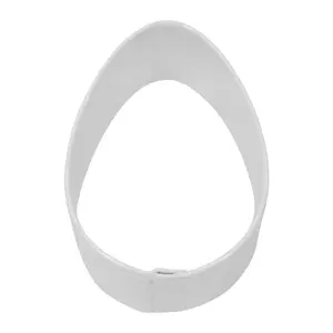 Easter Egg White Cookie Cutter 2.5 Inch