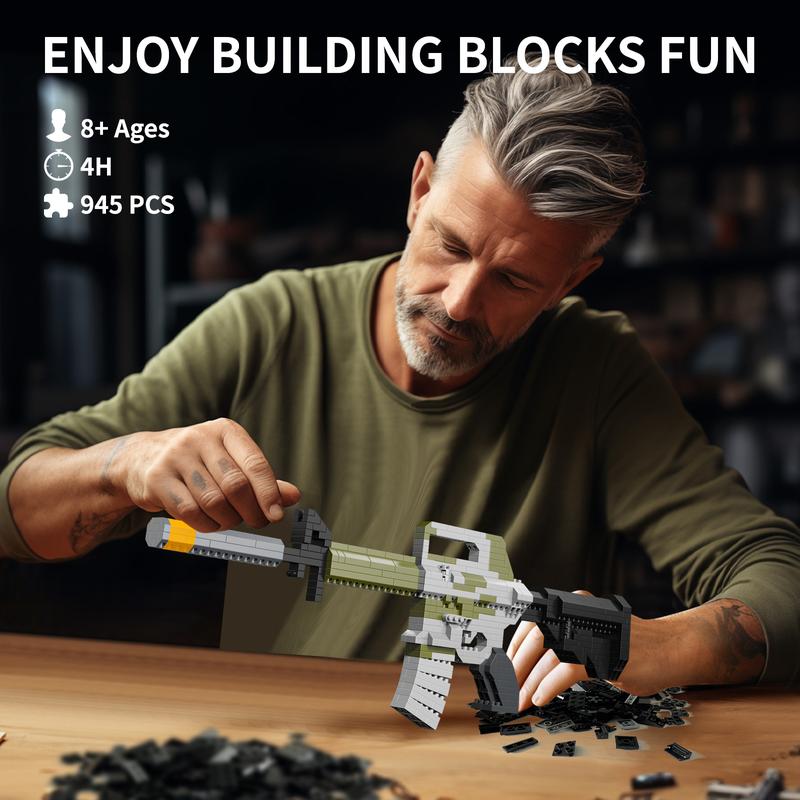 1:3 938 PCS RPG Building Blocks Bricks,DIY Model,Assembling Toys for Boys & Adults