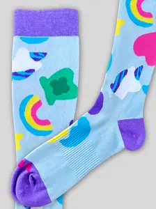 Sweet Rainbow Bamboo Compression Socks