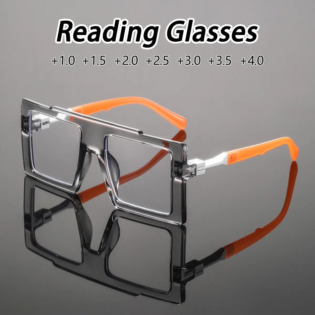 Men's Square Flat Top Glasses Frame, Square Frames Glasses, Vintage Preppy Trendy Versatile American Style, Fashionable Old Reading Eyewear, Classic Versatile Frames