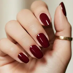 Semi Cured Gel Nail Strips (20Pcs) | Long Lasting UV Gel Nail Stickers | Waterproof & Easy Application | DIY Salon Manicure at Home