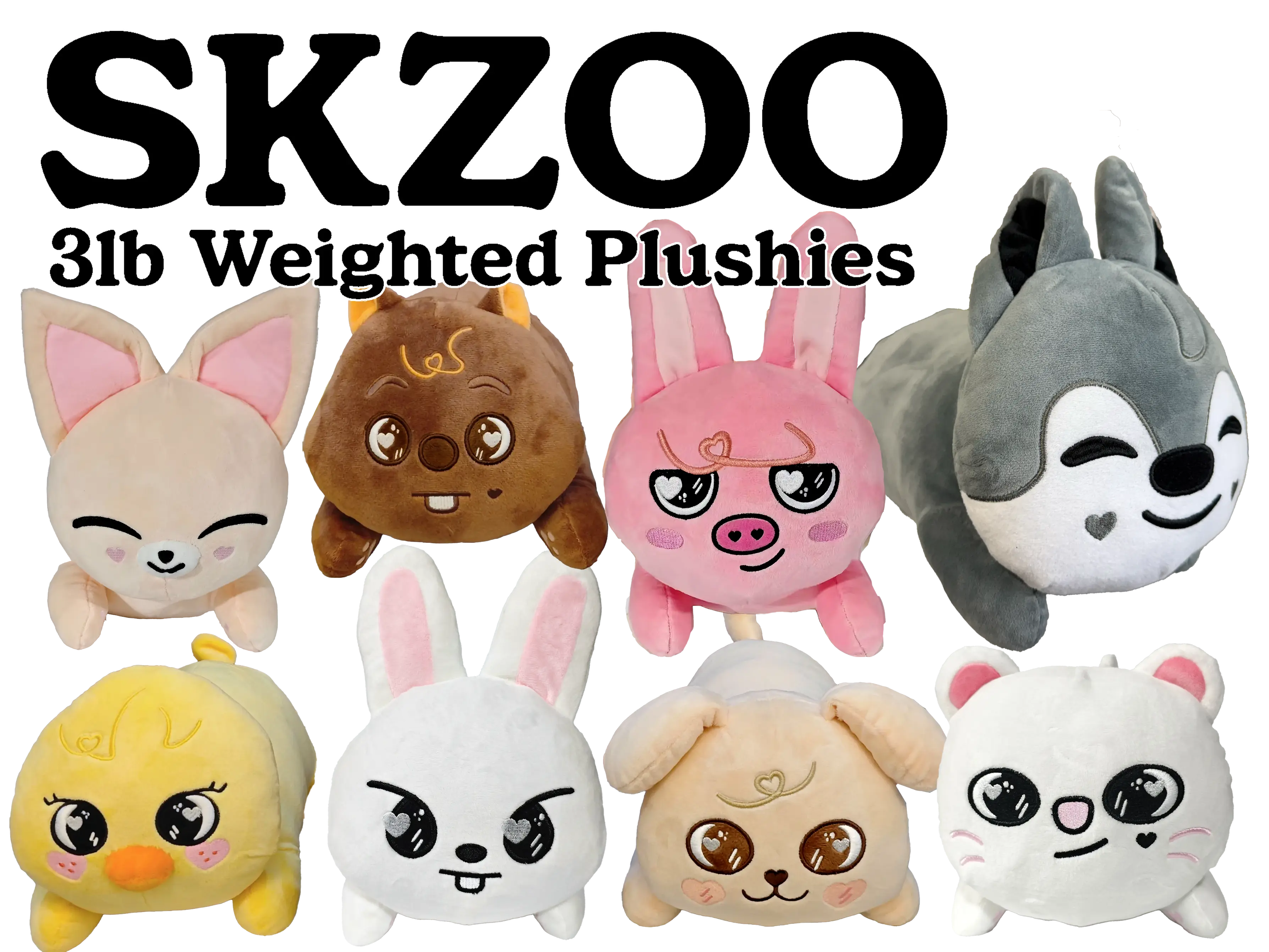 3 Pound Weighted Plushies