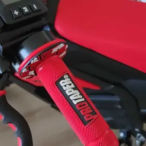 WD Nice Moto Motorcycle Handle Grips, 7/8-Inch 22mm Universal Handlebar, Rubber Gel Grips, Comfortable Hand Grips for Motocross and Dirt Bikes, Motorcycle Parts