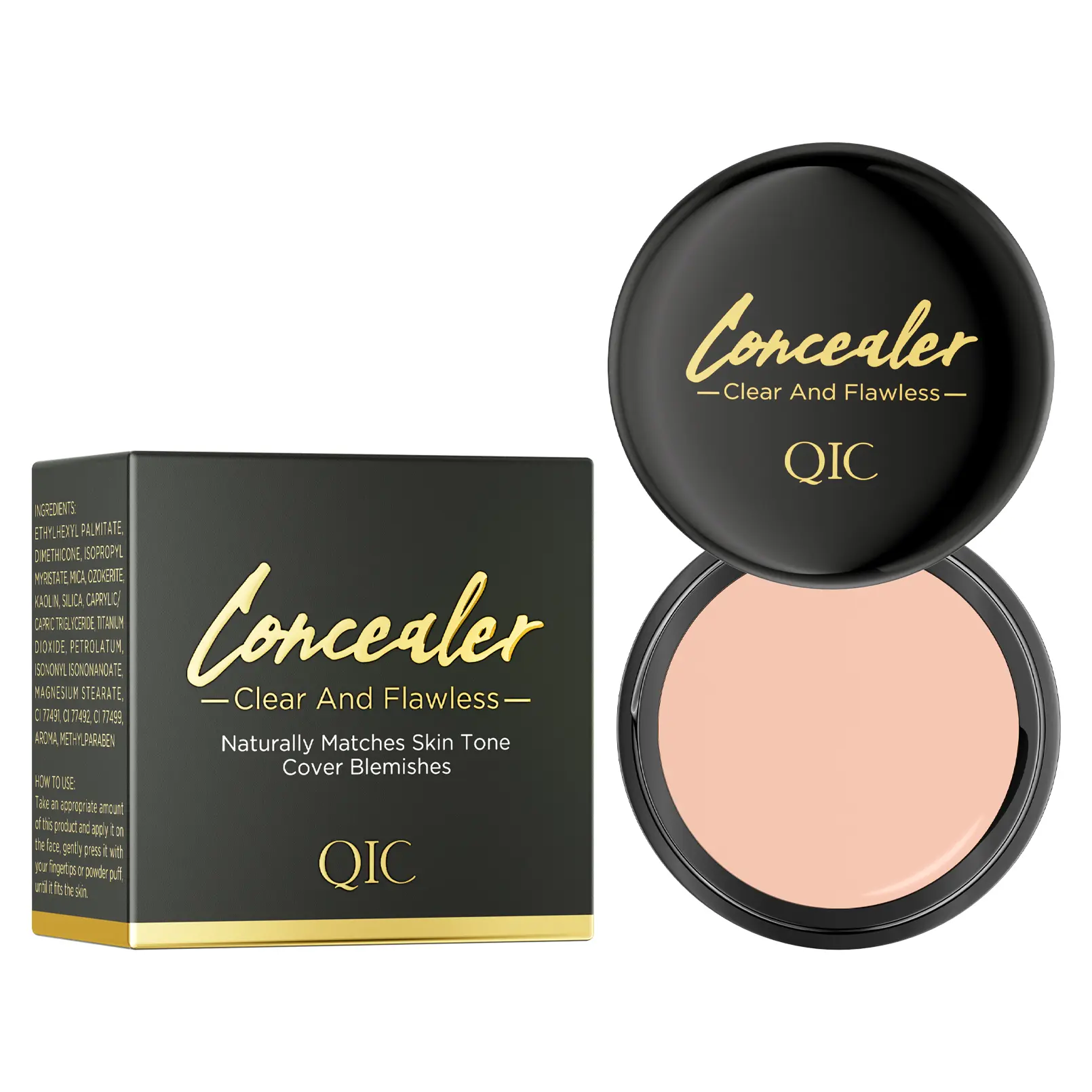 Waterproof Matte Concealer Cream – Long-Lasting Full Coverage Makeup Balm,for Face & Eyes,Covers Tattoos,Acne, Dark Circles, Scars & Spots,Blemishes & Pores.