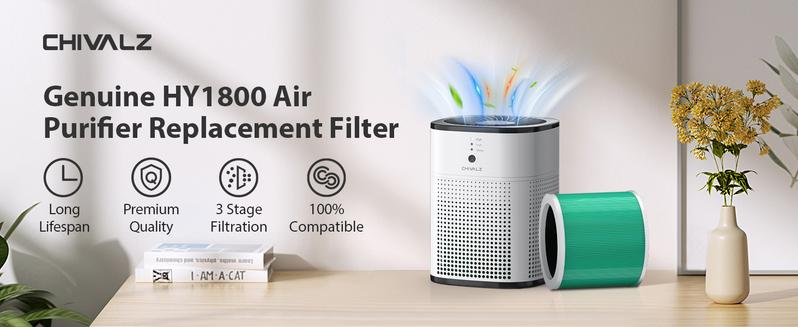 CHIVALZ HY1800 Air Purifier Replacement Filter, 3-in-1 Filtration, High-Efficiency Activated Carbon, True HEPA Filter (2 Pack) di yair,Halloween gifts, Christmas gifts, birthday gifts Portable HEPA CHIVALZ HY1800 Air Purifier Replacement Filter, 3-in-1 Filtration, High-Efficiency Activated Carbon, True HEPA Filter (2 Pack) di yair,Halloween gifts, Christmas gifts, birthday gifts Portable HEPA