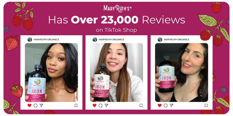 MaryRuth's Liquid Iron Supplement for Women, Men, & Kids 4 & Up - Iron for Healthy Blood & Oxygen - Sugar Free - Vegan - Gluten Free