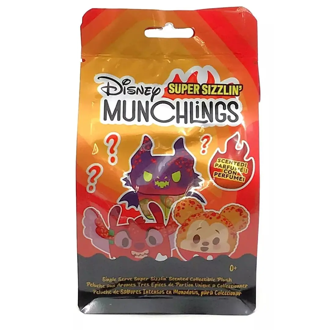 Disney Munchlings Food-Themed Scented Cartoon Character Super Sizzlin' Mystery Plush Blind Bag, Collectible Blind Box Collectibles Item