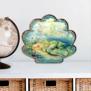 Designocracy 8472102M-JW 12 x 9 in. Dreams of Atlantis Coastal Outdoor Decor Large Ornaments