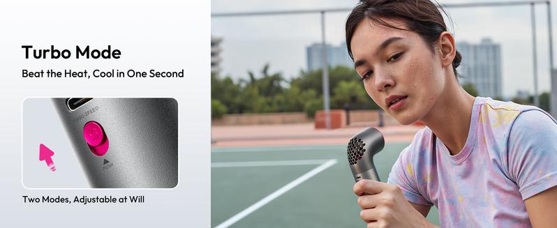 Aecooly Portable Handheld Fan, Powerful Turbo Mini Fan, 19000 RPM High Speed Aero Ultra, 15H Max Cooling Time, 7 Speeds Aluminum Case, Pocket Rechargeable Personal Small Travel GIfts for Women, FathersDayGift, dealsforyoudays