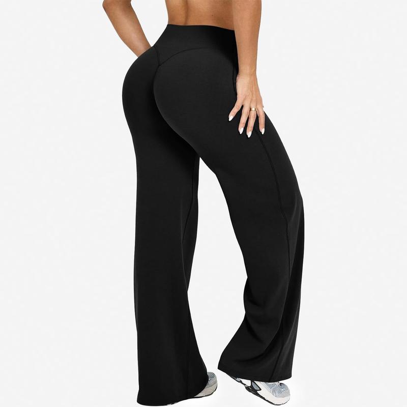 High-Waisted Wide Leg Workout Pants | Flattering Stretch Athleisure Pants for Women