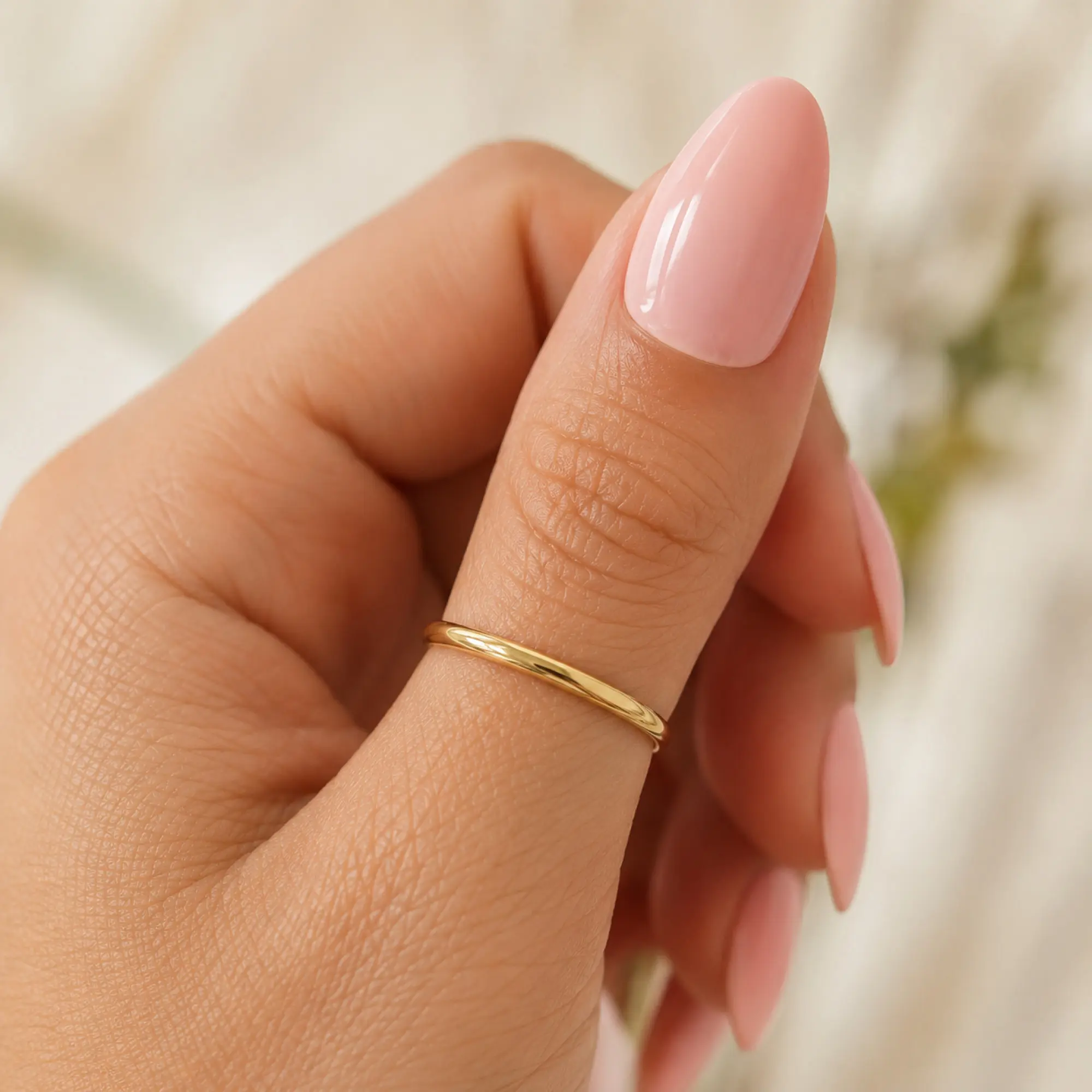 Toe Rings and Jewelry 3mm 14k gold filled plain wedding band thumb ring comfort fit