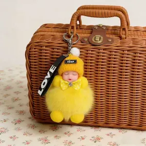 Girls' Favorite Plush Doll Keychain Backpack Accessory Ornaments Hanging