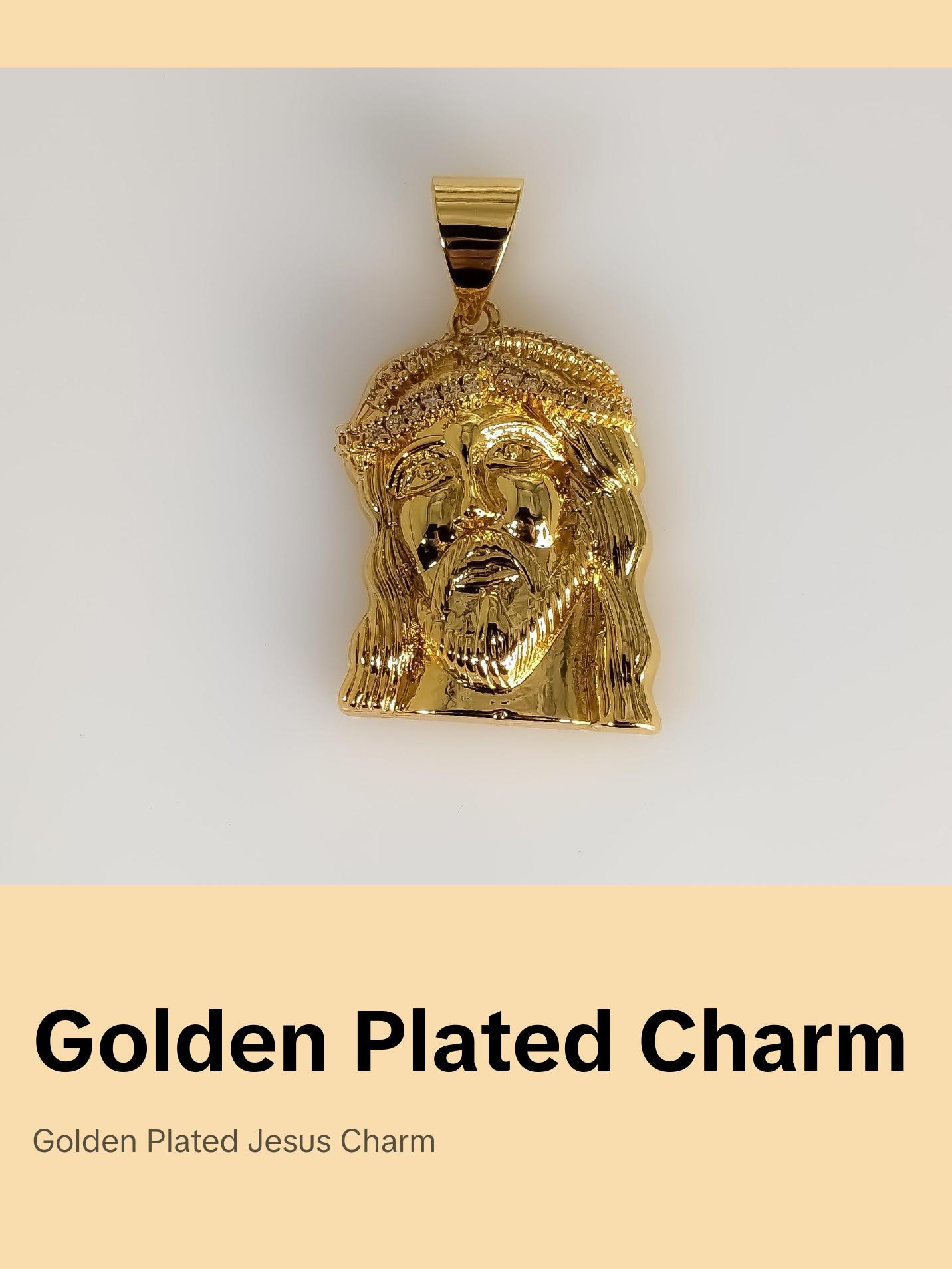 Plated Jesus Pendant