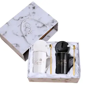 Valentine Creative Ceramic Black White Couple Mug