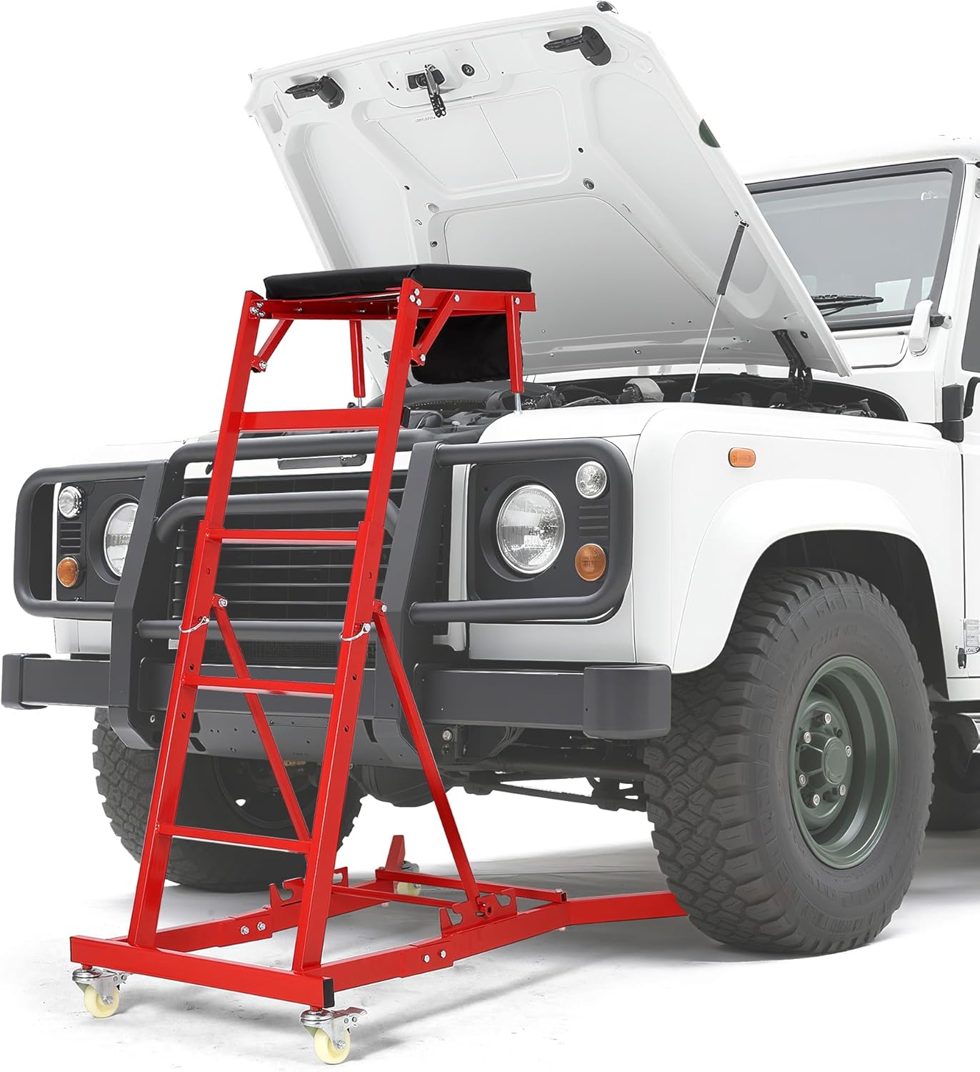 Automotive Top Side Creeper, Top Side Creeper (49"-69" Length) for Trucks, Engine Creeper with 400LB Capacity, Foldable Creeper for Home Garage,Auto Repair and Maintaince