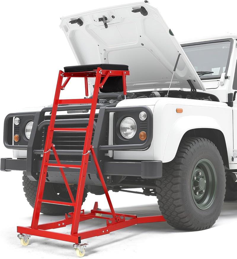 Automotive Top Side Creeper, Top Side Creeper (49"-69" Length) for Trucks, Engine Creeper with 400LB Capacity, Foldable Creeper for Home Garage,Auto Repair and Maintaince