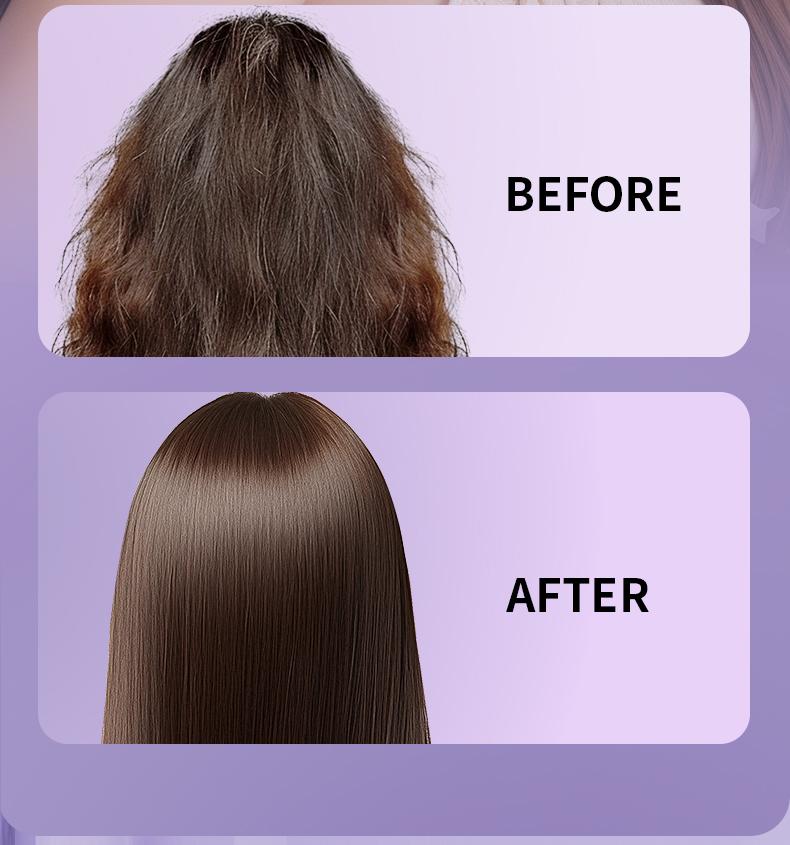 PretiHom-Hair Straightening Comb Styling Tool Anti-FrizzCurler Comfort Salon Negative lon Hair Brush StraighteningBrush Heated Hair Straightener